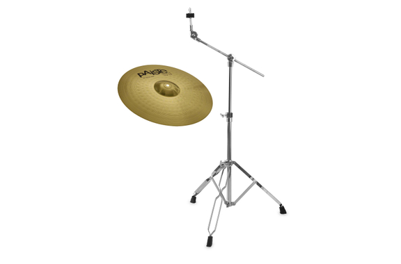 Paiste 101 Brass 18" Crash Ride + Galgenbekkenstandaard SET image 1