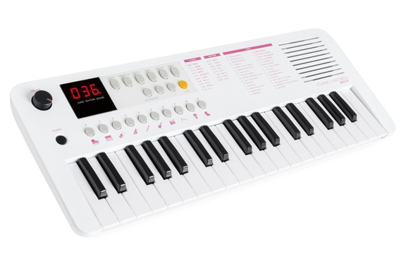 Classic Cantabile MINI-37 Clavier blanc-rose image 1