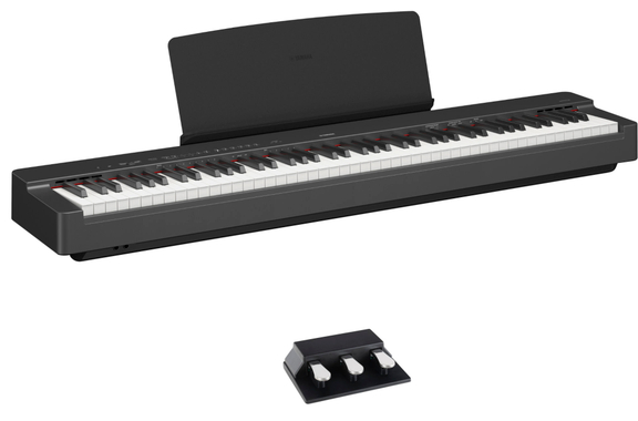 Yamaha P-225B Stage Piano Black Pedal Set image 1