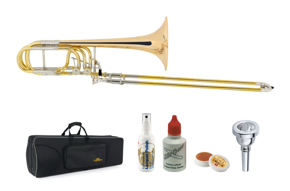 Lechgold BP-18GL Basstrombone Goudmessing Deluxe Set image 1