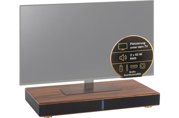 Bennett & Ross SB-700 TimberBase, base sonore TV au design bois image 1