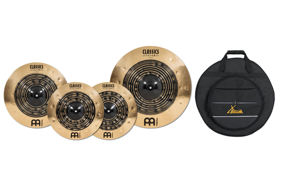 Meinl Classics Custom Dual Complete Cymbal Set 14" / 16" / 20" inkl. Beckentasche image 1