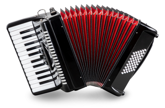 Classic Cantabile 48 Bas Akkordeon "Secondo V" Zwart image 1