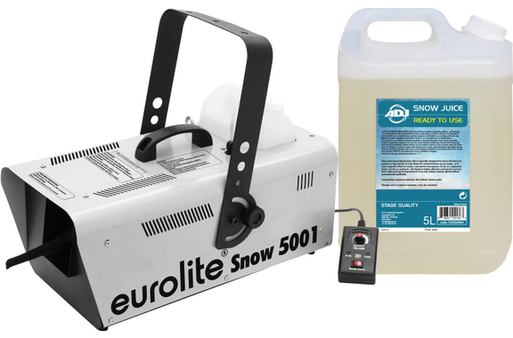 Set Machine à Neige Eurolite Snow 5001 incl. Fluide Neige 5L image 1