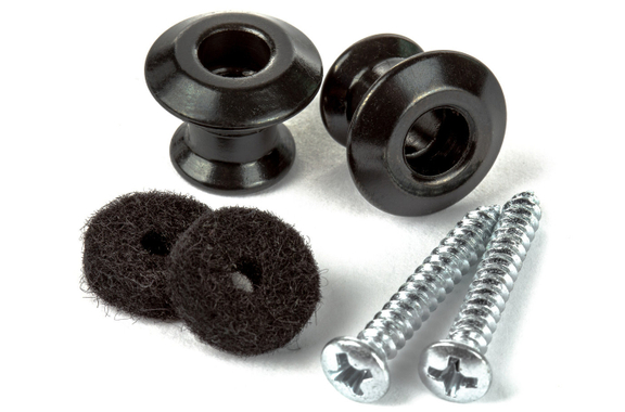 Dunlop Straplok Dual Design Button Set Black image 1