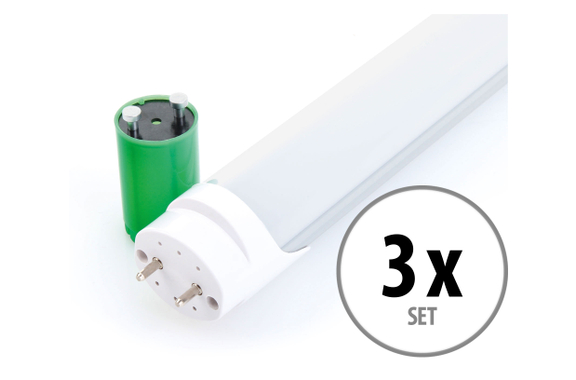 Showlite LED Tube T8W18K45F-1200 1200mm 3-Pack (Daylight White 4500K) image 1