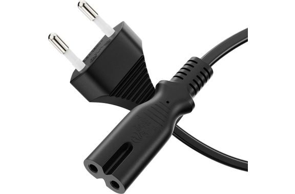 Sonero IEC C7 Netsnoer Eurostekker 1m zwart image 1