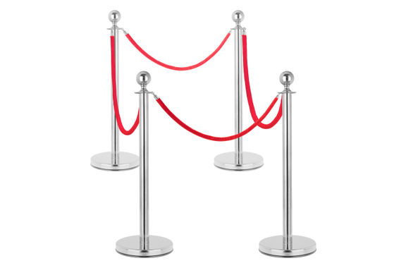 Stagecaptain PLS-150 Deluxe 4.4-150S Barrier Post Queue System 1.5m Silver image 1