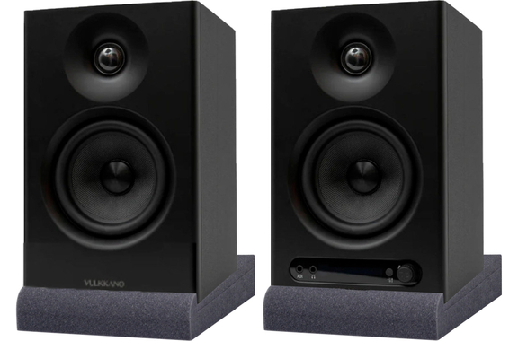 Vulkkano Pro4 Studio Monitors Black ISO Set image 1