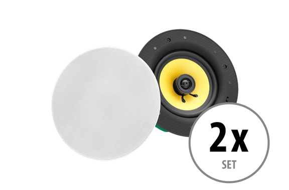 Pronomic CLS-660 WH Haut-Parleur Encastrable Tissu Haut De Gamme 2 Voies 240 Watts Lot De 2 image 1