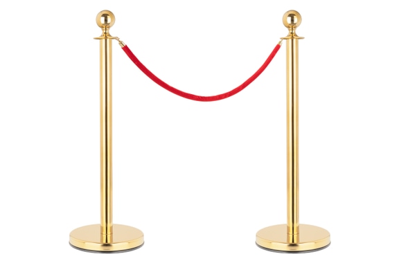 Stagecaptain PLS-150 Deluxe 2.1-150G Absperrständer Personenleitsystem 1,5m gold  - Retoure (Verpackungsschaden) image 1