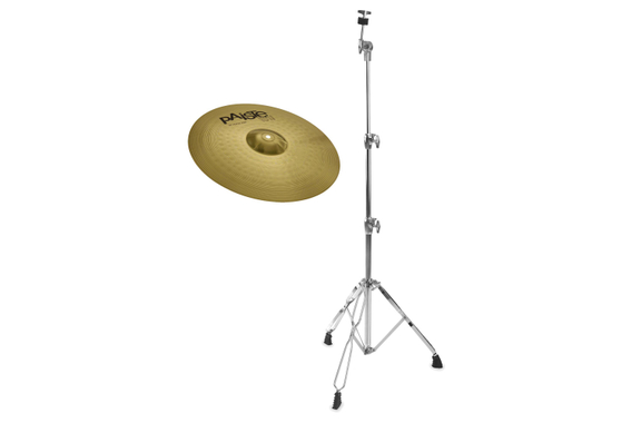 Paiste 101 Brass 18" Crash Ride + rechte Cymbalstand SET image 1