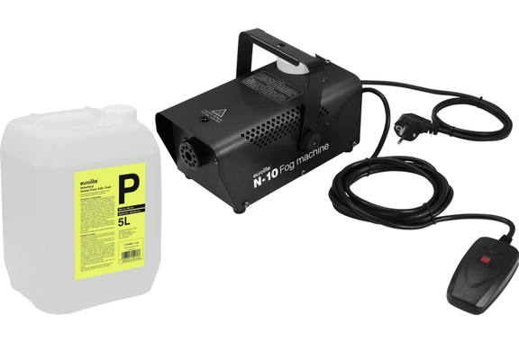 Eurolite N-10 Rookmachine zwart Set met 5l Fluid image 1