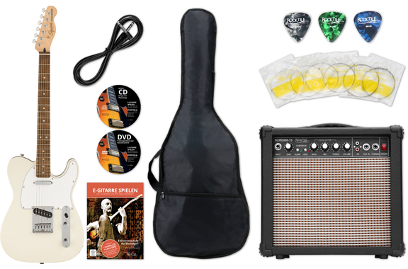 Squier Affinity Telecaster LRL Olympic White Starter Set image 1