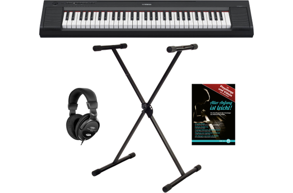 Yamaha Piaggero NP-15 Portable Piano Schwarz Set image 1