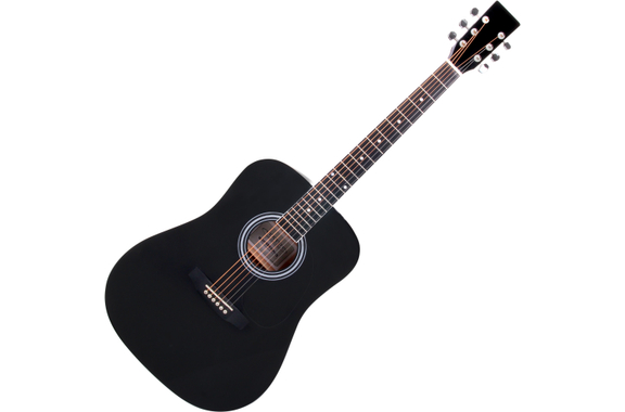 Classic Cantabile WS-10BK Westerngitarre schwarz image 1