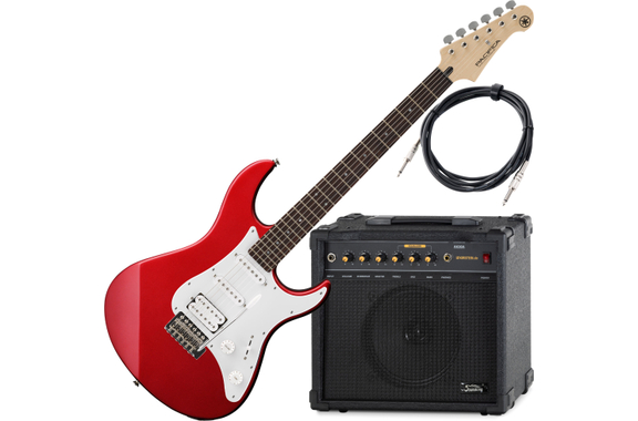 Yamaha Pacifica 012 RM E-Gitarre Red Metallic AK30A Set image 1