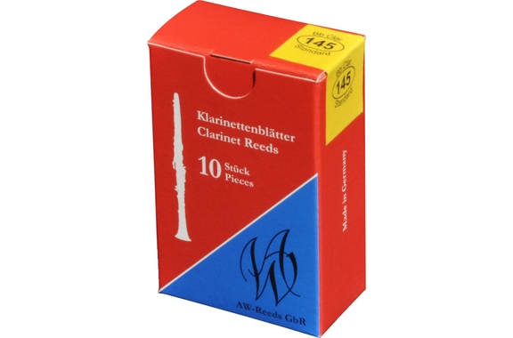 Anches AW Woodwinds 145 Pour Clarinette Allemande (2,5) Pack De 10 image 1