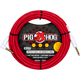 Pig Hog Hex Series Silent Kabel 5,6m Winkel Candy Apple Red