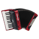 Hohner Bravo II 48 SilentKey Rood