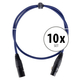 Pronomic Stage DMX3-1 DMX-kabel 1m 10x set