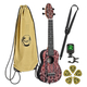 Ortega K2SS-RKC Keiki Superscale Ukulele Pack Red Kaleidoscope