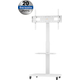 my wall HP 108W Supporto a Pavimento per Schermi Piatti Bianco