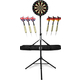 Stagecaptain DBS-1715C BullsEye Champion Bersaglio da Freccette + Supporto e Set Borsa Nero