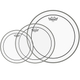 Remo 10" 12" 16" Set Di Pelli Pinstripe Clear