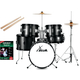 XDrum Junior Pro Kinder Schlagzeug Black Sparkle inkl. Schule