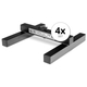 Showlite FLS-10 PAR Supporto da Terra per Luci 1-Via Set 4 Pezzi
