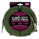 Câble Instrument Ernie Ball 6077 3,05 m Noir/Vert