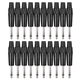 Pronomic Steckerset Klinke 6,3mm 20 Stück Schwarz