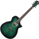 Ibanez AEWC16QA-TEH Westerngitarre Transparent Emerlad Burst Top Nat High Gloss