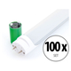 Showlite LED Tube T8W10K45F-600 600mm 10Watt 100pcs Set (Daylight White 4500K)