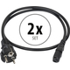 DAP Audio Powercord OFC HiFi Kaltgerätekabel 1m 2x Set