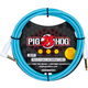 Pig Hog Hex Series Silent Kabel 3m Winkel Daphne Blue