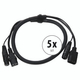 Pronomic Stage IECD-1 DMX Hybrid Cable C/DMX 1m 5x Set