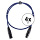 Pronomic Stage DMX3-1 DMX-kabel 1m 4x Set