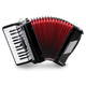 Classic Cantabile 48 Bass Akkordeon "Secondo V" Schwarz  - Retoure (Zustand: sehr gut)