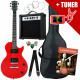 Rocktile L-Pack Electric Guitar Set Red incl. Amplifier, Bag, Tuner, Cable, Strap, Strings and Lessons incl. CD/DVD