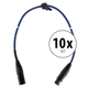 Pronomic Stage DMX3-0,5 DMX-kabel 0,5m 10x Set