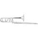 Classic Cantabile MardiBrass Kunststoff Bb/F-Quartposaune silber