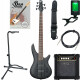 Ibanez SR305EB-WK Basse Électrique Wheathered Black Pack Débutant