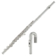 Yamaha YFL-212 Querflöte Neusilber versilbert inkl. U-Kopfstück Set
