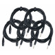 Pronomic Stage XFJ-5 Cavo Microfono XLR/Jack 5 m Nero Set da 5