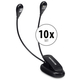 Set de 10 Lámparas LED para Atril Showlite Bright Light 2