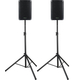 Pronomic C-210 MA Enceinte Active 10" 400 Watts Set Pieds