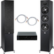 ELAC Debut F6.3 BK / QED / BC Acoustique EX-234 Ensemble HiFi Stéréo