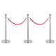 Stagecaptain PLS-150 Deluxe 3.2-200S Absperrständer Personenleitsystem 2,0m silber